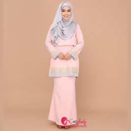 Lacey Kurung – Peach