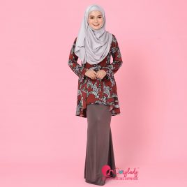 Floral Kurung – Red