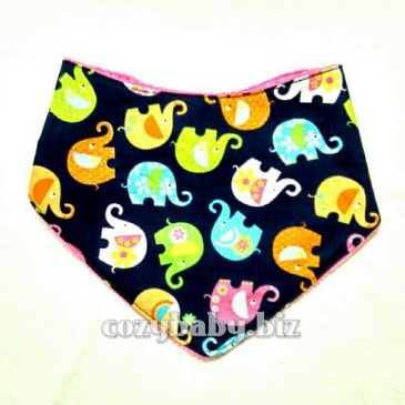 Bandana Bib – Elephant Pink