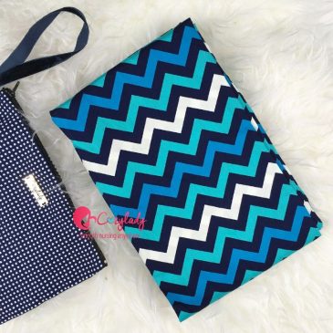 Nursing Cover – Turquoise Chevron