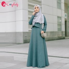 Ossitocina Jubah Curve – Dusty Blue