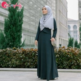 Ossitocina Jubah Curve – Dark Green