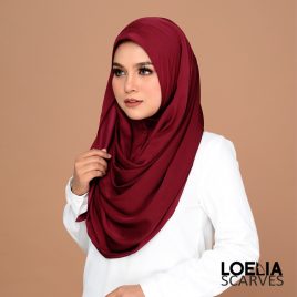 Basic Instant Shawl – Maroon