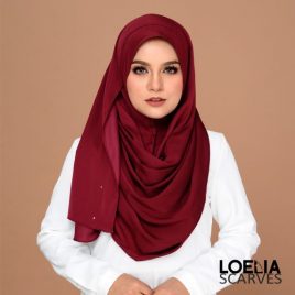 Swarozski Instant Shawl – Maroon