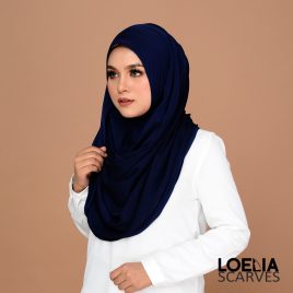 Basic Instant Shawl – Navy