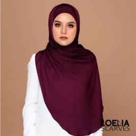 Basic Long Shawl – Plum