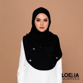 Swarozski Long Shawl – Black
