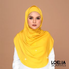 Swarozski Long Shawl – Mustard