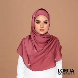 Swarozski Long Shawl – Rosewood