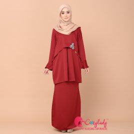 Cape Kurung – Maroon