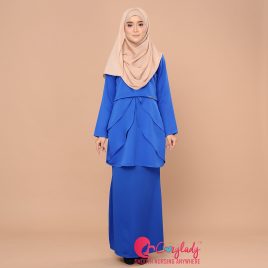 Colostra Kurung – Royal Blue