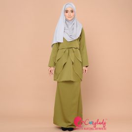 Colostra Kurung – Olive