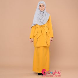Colostra Kurung – Mustard