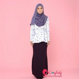Floral Kurung – Purple