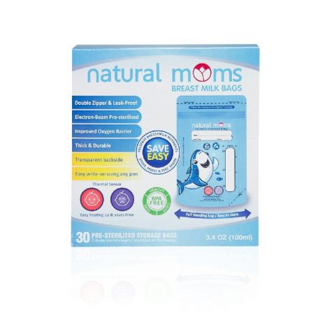 natural moms breastmilk bags 100ml 2