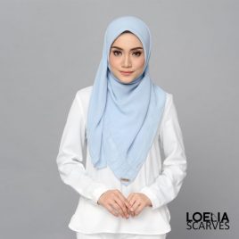 Aria Square Scarf – Baby Blue
