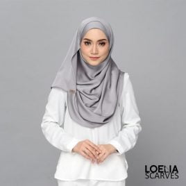 Aadya Satin Shawl – Grey