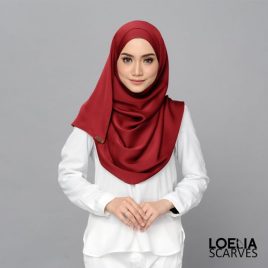 Aadya Satin Shawl – Maroon