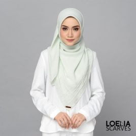 Aria Square Scarf – Mint Green