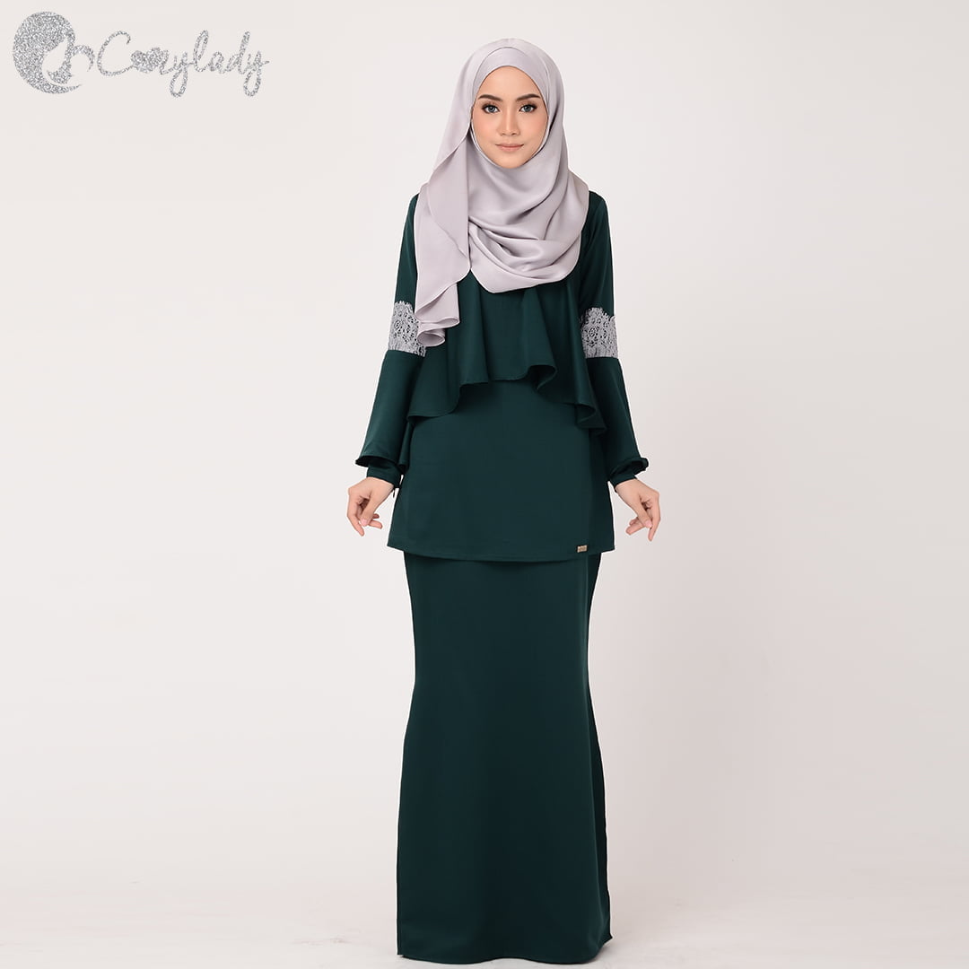  Baju  Kurung  Raya Breastfeeding Galactagorgeous Emerald 