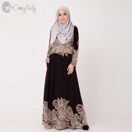 Ossitocina Jubah – Printed Brown