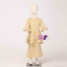 Kids Kurung – Yellow
