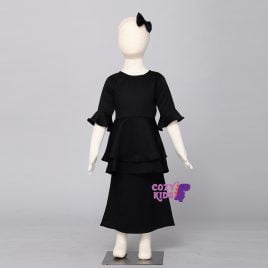 Kids Kurung – Black