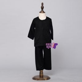 Kids Baju Melayu – Black