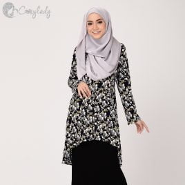 Fishtail Printed – Black