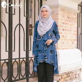 Fishtail Printed – Blue Floral