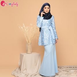 Fleur Kurung – Baby Blue