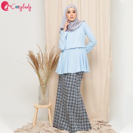 Batik Kurung – Baby Blue