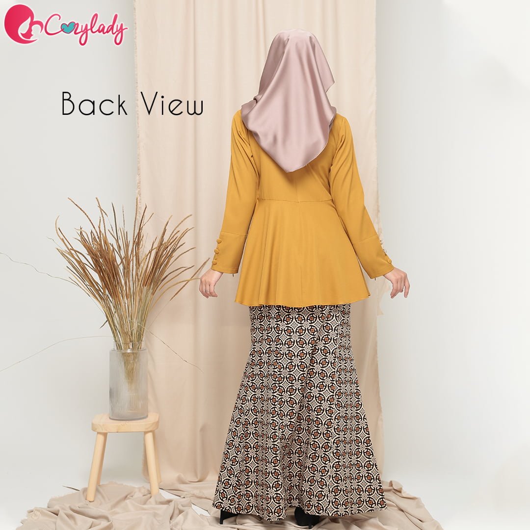 Batik Kurung – Mustard – Cozy Baby