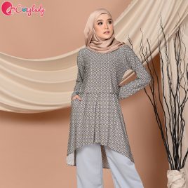 Fishtail Printed – Grey