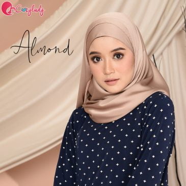 Matte Satin Shawl – Almond