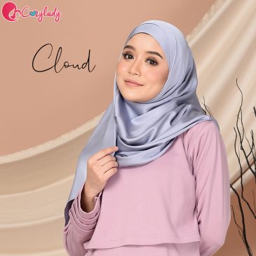 Matte Satin Shawl – Cloud