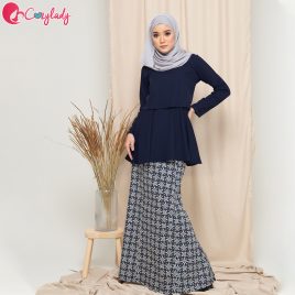 Batik Kurung – Navy