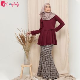Batik Kurung – Maroon