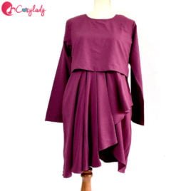 AS-IS : Mangosteen Blouse (Size L)