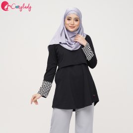 Houndstooth T – Black