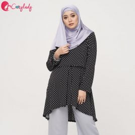 Fishtail Printed – Black Dot