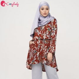 Fishtail Printed – Maroon