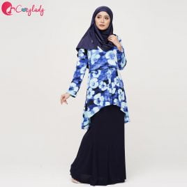 Fishtail Kurung – Royal Blue