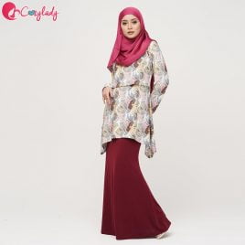 Estran Kurung – Maroon Fern