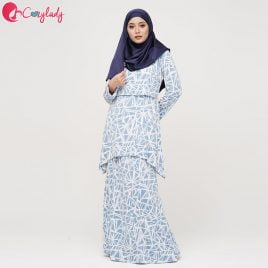 Estran Kurung – Baby Blue