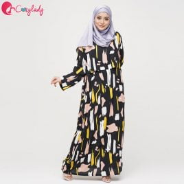 Kaftan – Black Abstract
